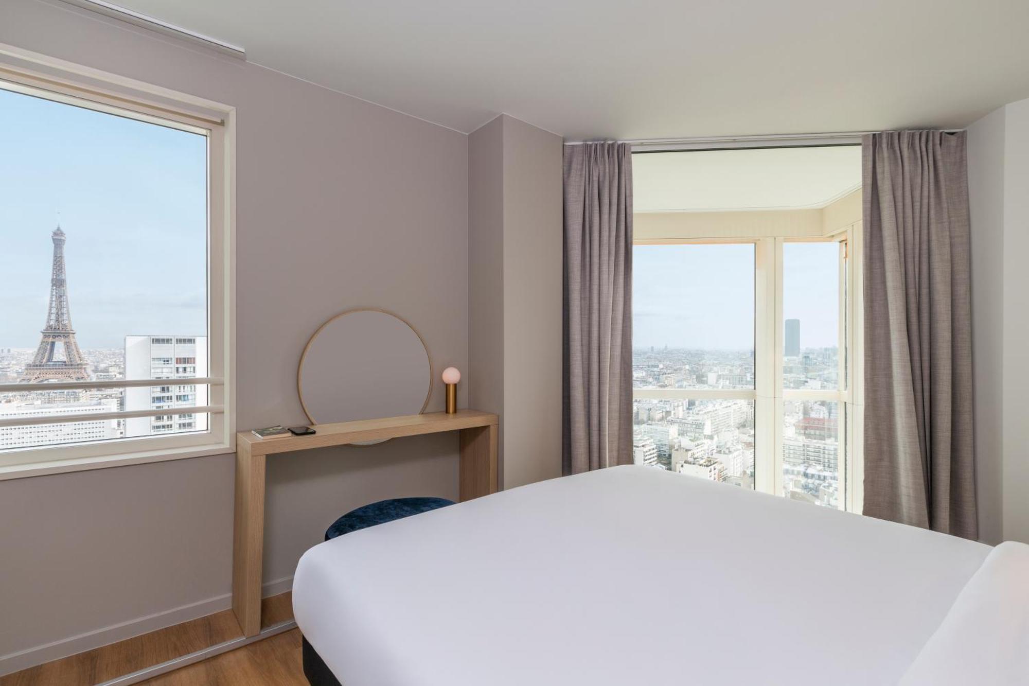 Apartamento de 1 dormitorio con vistas a la torre Eiffel