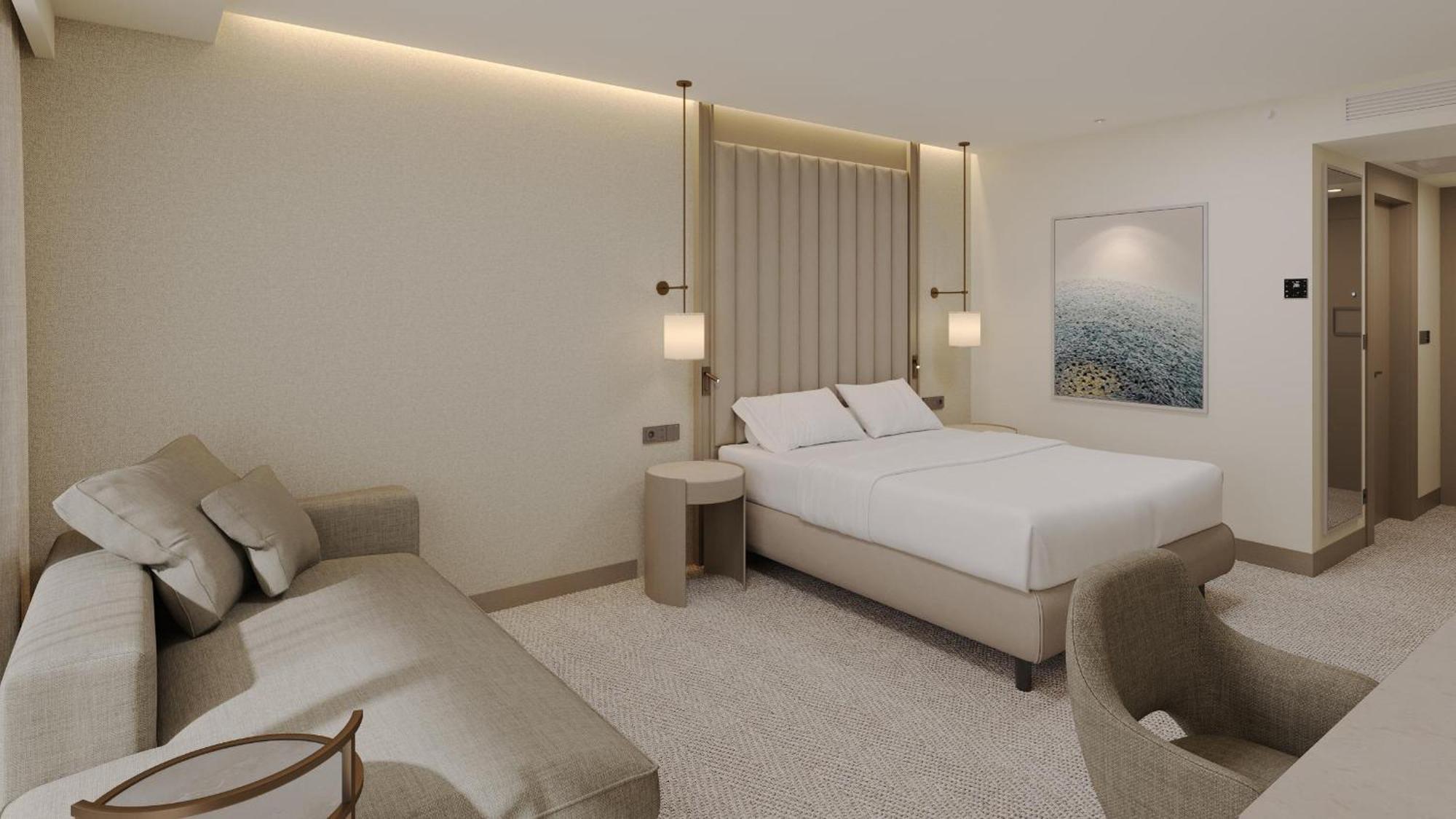 Deluxe Doppel-/Zweibettzimmer mit Meerblick